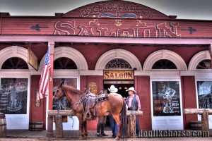 Cowboys outside Big Nose Kates saloon Tombstone Cowboys outside Big Nose Kates saloon Tombstone