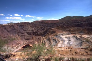 Open cast mining in Bisbee Arizona