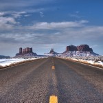 Monument valley rock formations from the i163