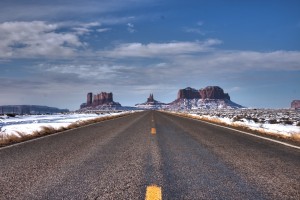 Monument valley rock formations from the i163