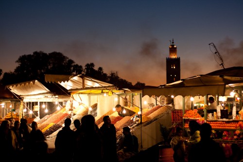 Marrakesh at sunset Marrakesh at sunset 500x333 Marrakesh: Morocco photo gallery