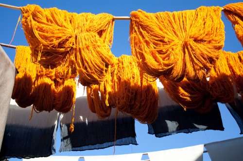 Moroccan clothes dying Moroccan clothes dying 500x333 Marrakesh: Morocco photo gallery