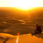 Sahara desert sunrise